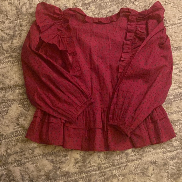 NWT Something Navy ruffle top - Picture 5 of 5